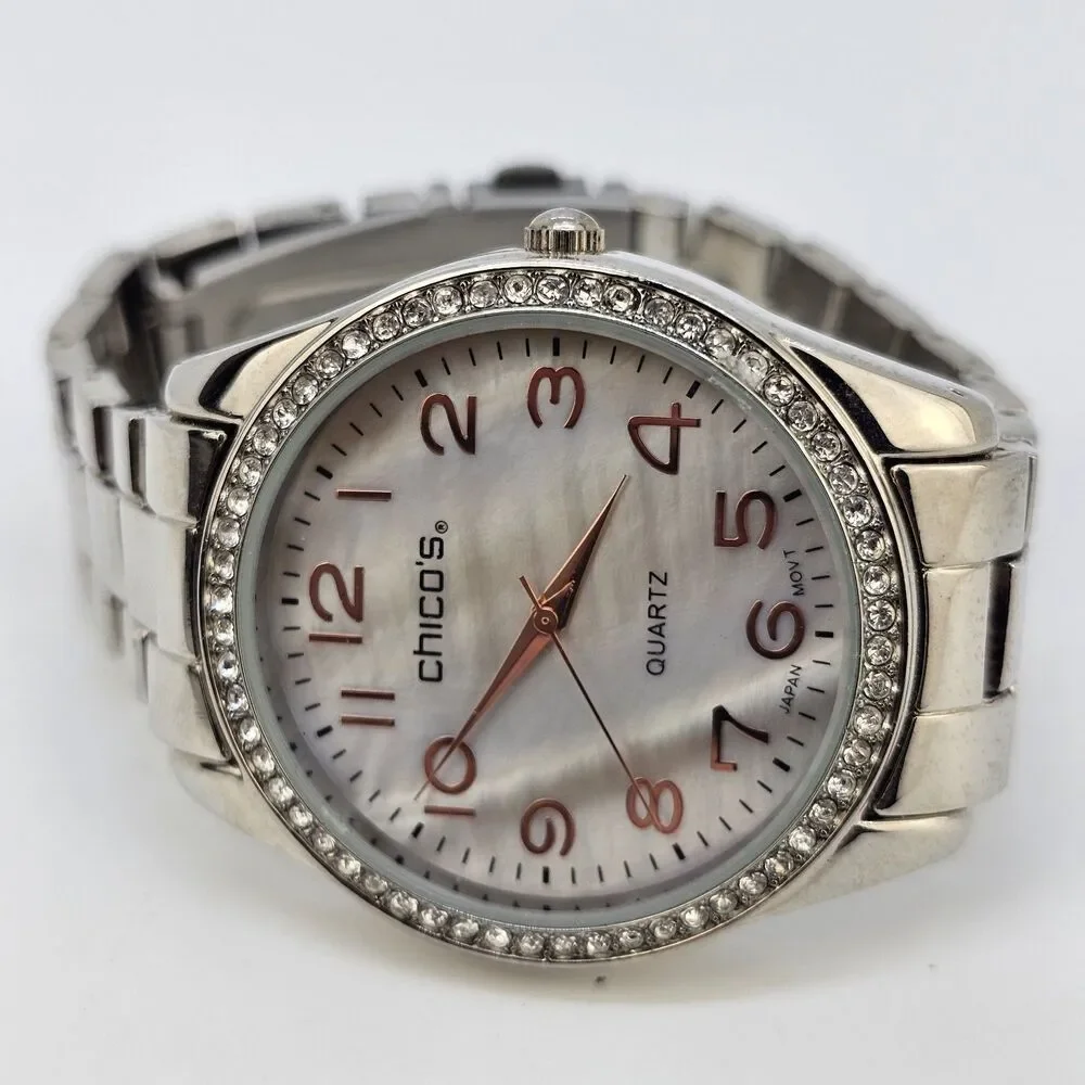 Chico's Women's Watch 41MM Gray Gold Dial‎ Gray Gold Bracelet 6.5